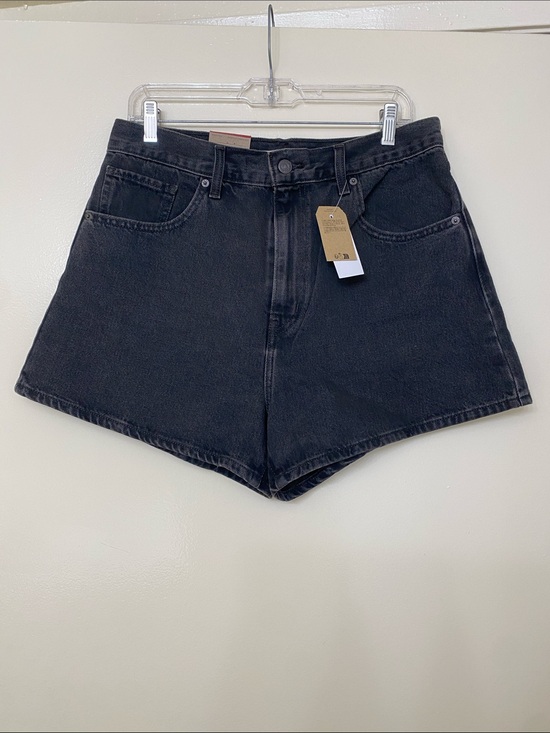 Levi's Pants - Black High-Waist Denim Mom Shorts